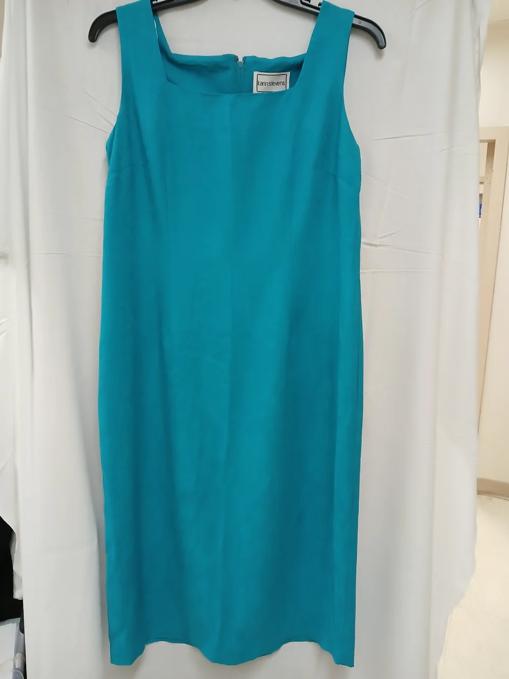 karin stevens Teal Embroidered Short-Sleeve Skirt Set